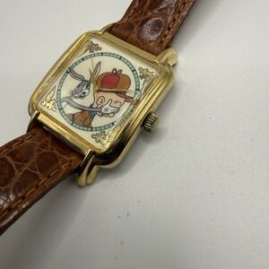 VTG Warner Bros Bugs Bunny Elmer Fudd Looney Tunes Watch WB Collection Rare